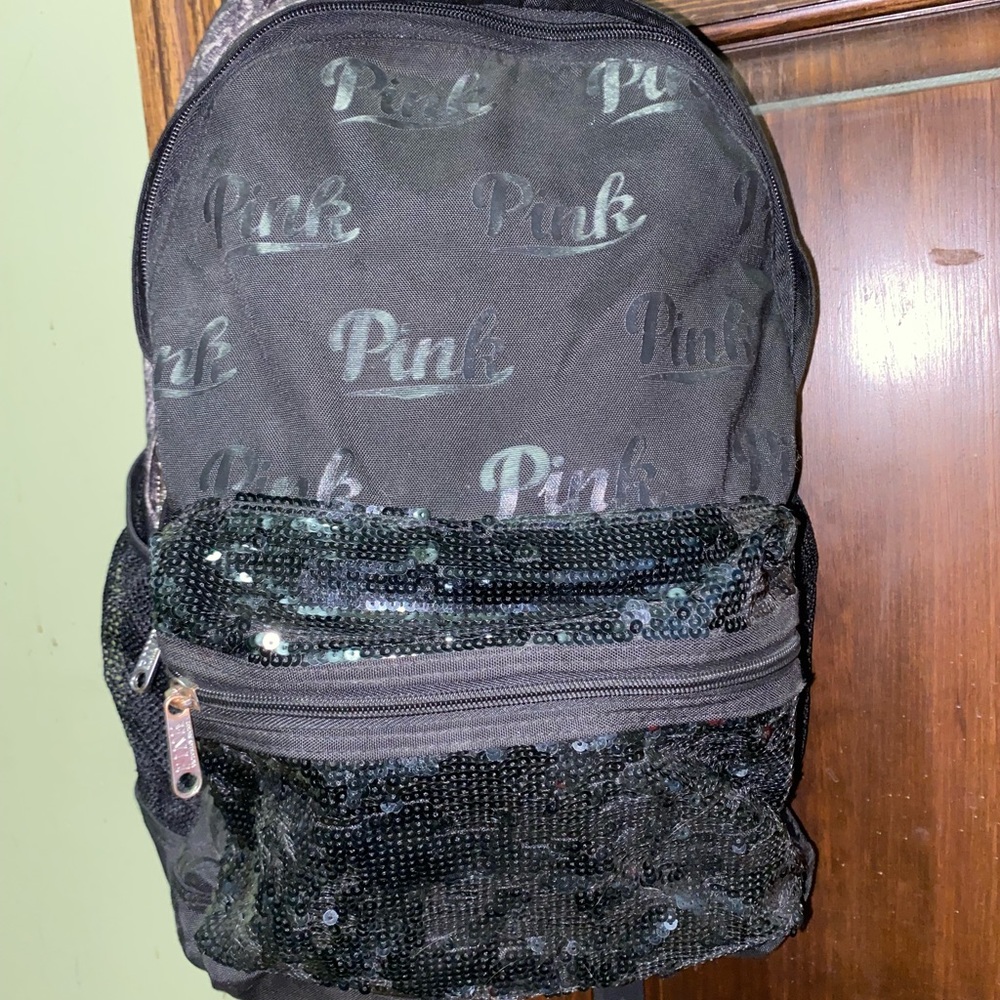 PINK sequin backpack